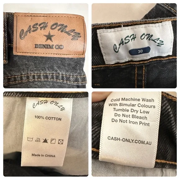 Sold-Cash Only Denim Company Cutoff Jean Jorts - Picture 8 of 10